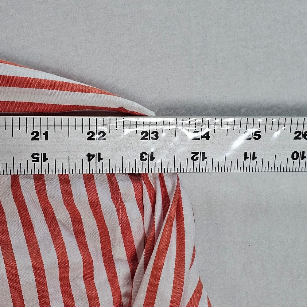 Polo Ralph Lauren Blake Mens XXL Coral White Striped Cotton Button Down Shirt - Picture 11 of 12